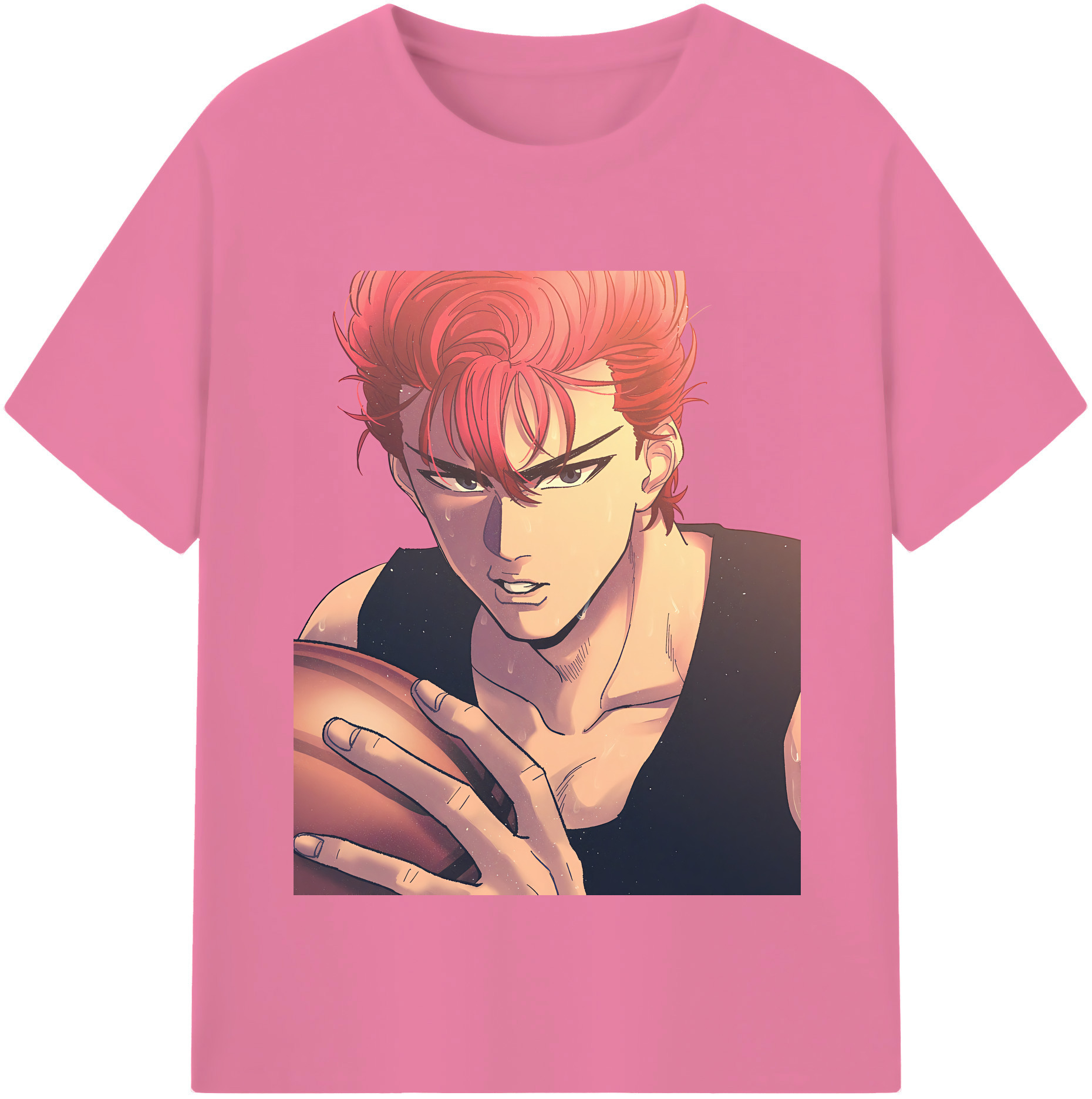 SLAM DUNK／スラムダンク 綿100％半袖Tシャツ（フロントプリント）